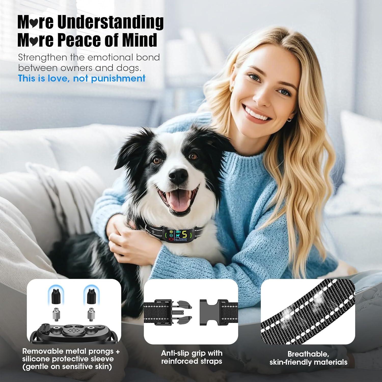 Collar Antibark Inteligente Oliry S1 Pro para Perros