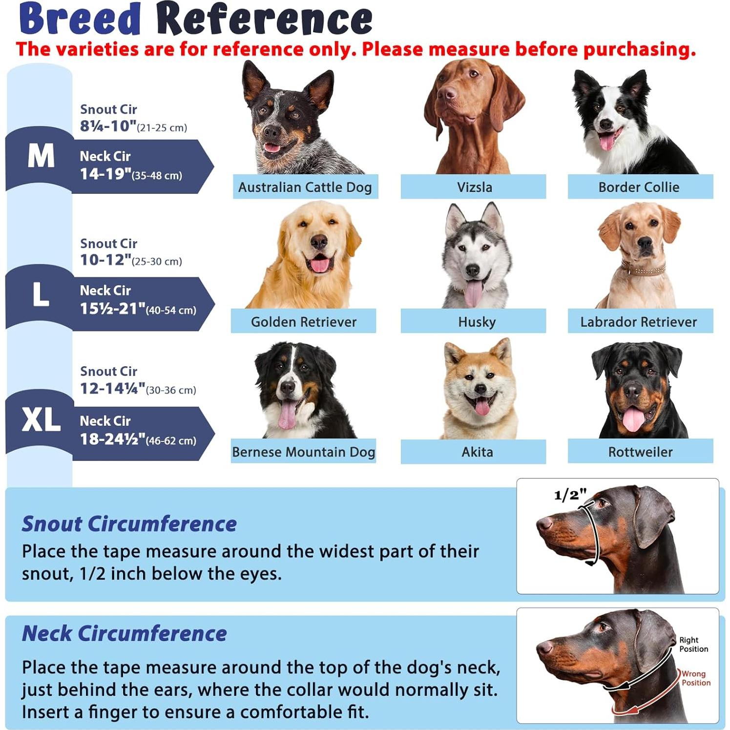 Collar de Cabeza Barkless L Negro para Perros Grandes y Medianos