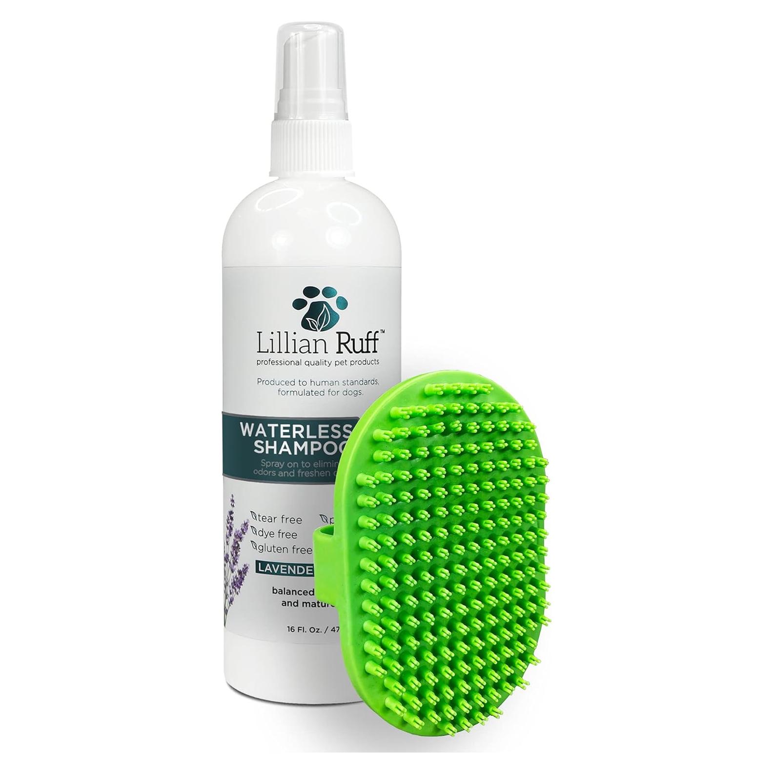 Champú Seco Sin Enjuague Lillian Ruff 473 ml para Perros