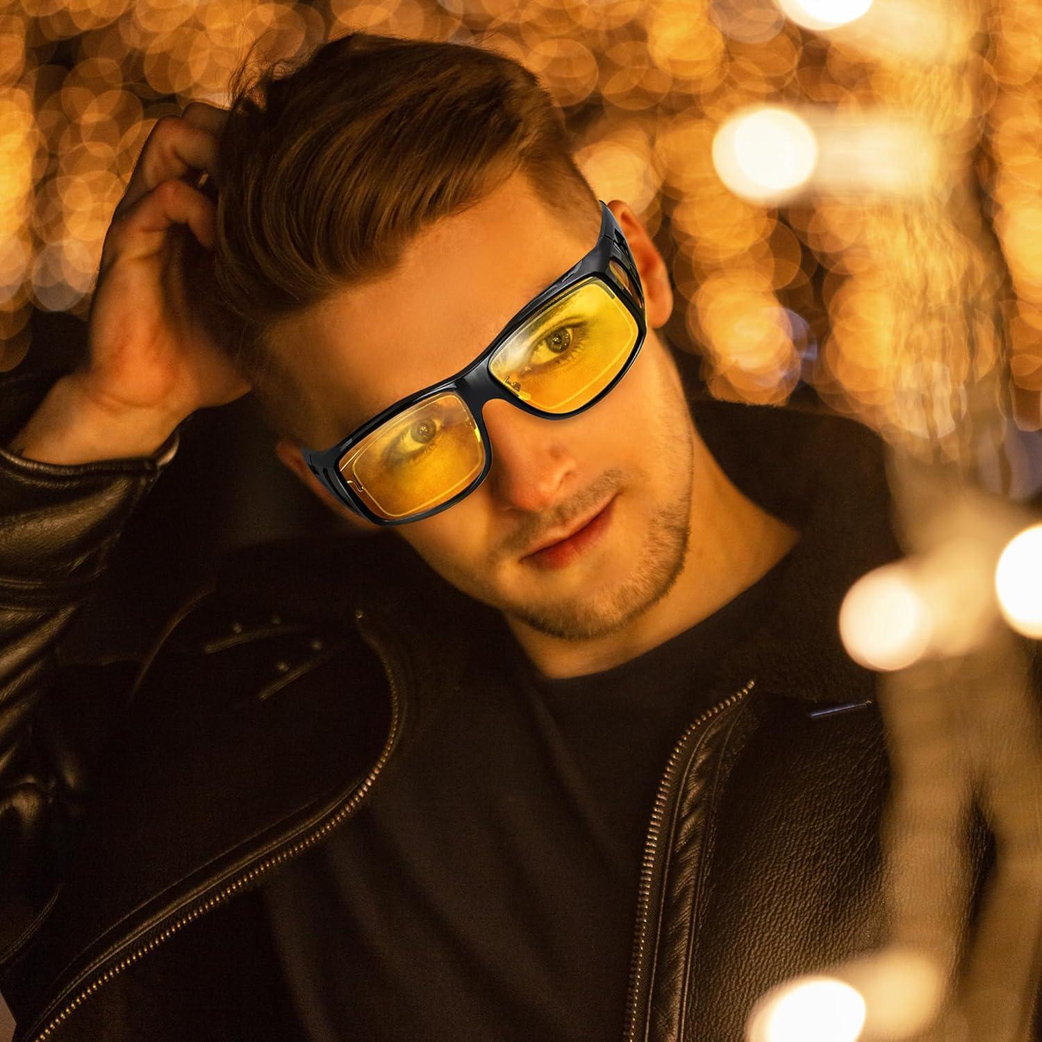 Gafas de Visión Nocturna Peekaco Antirreflejo Polarizadas