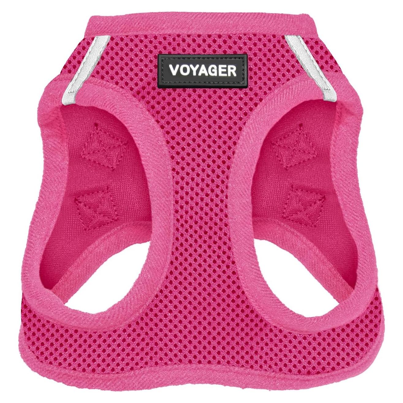 Arnés Voyager Mejor Suministros Fucsia M para Perros y Gatos