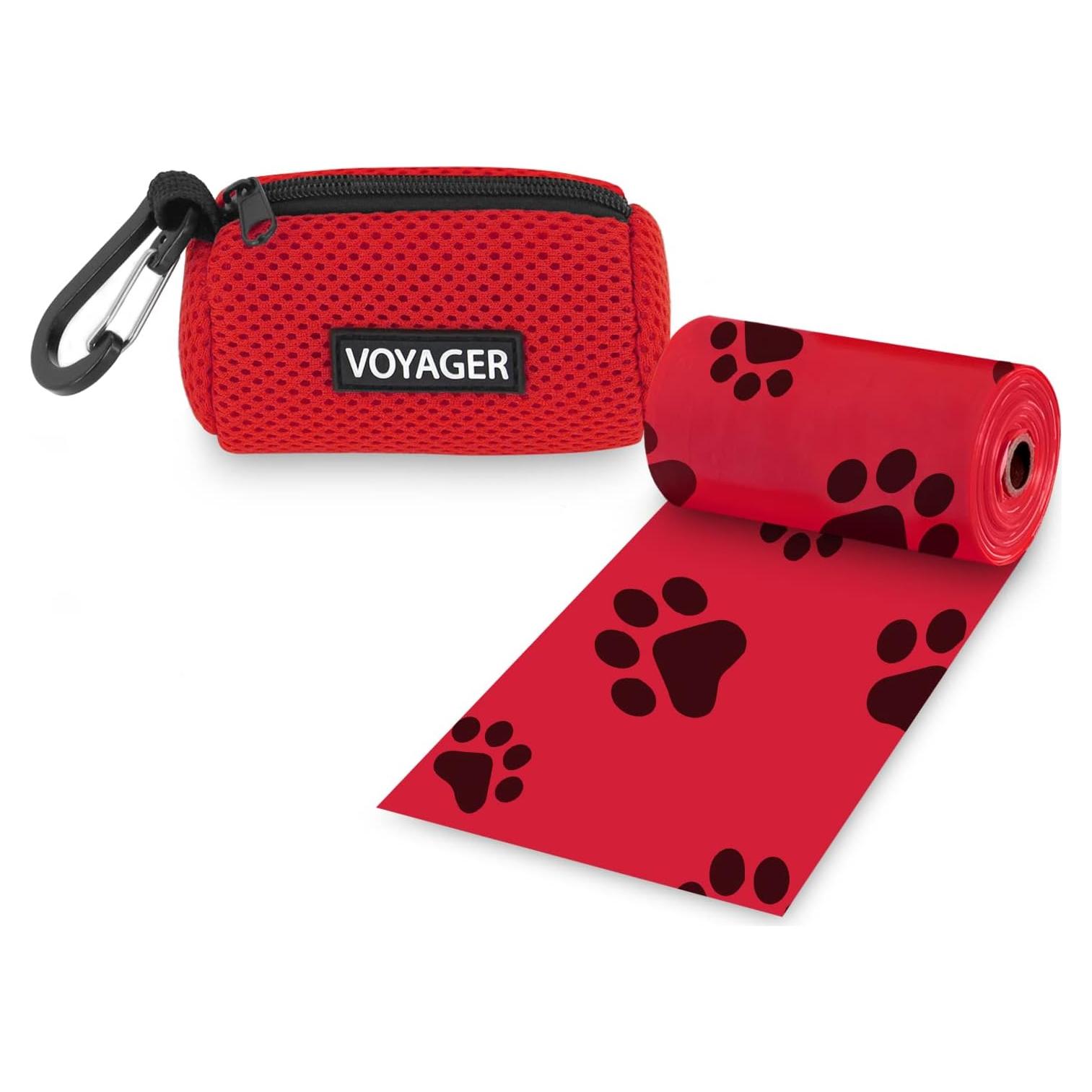 Dispensador de Bolsas de Excremento para Perros Rojo