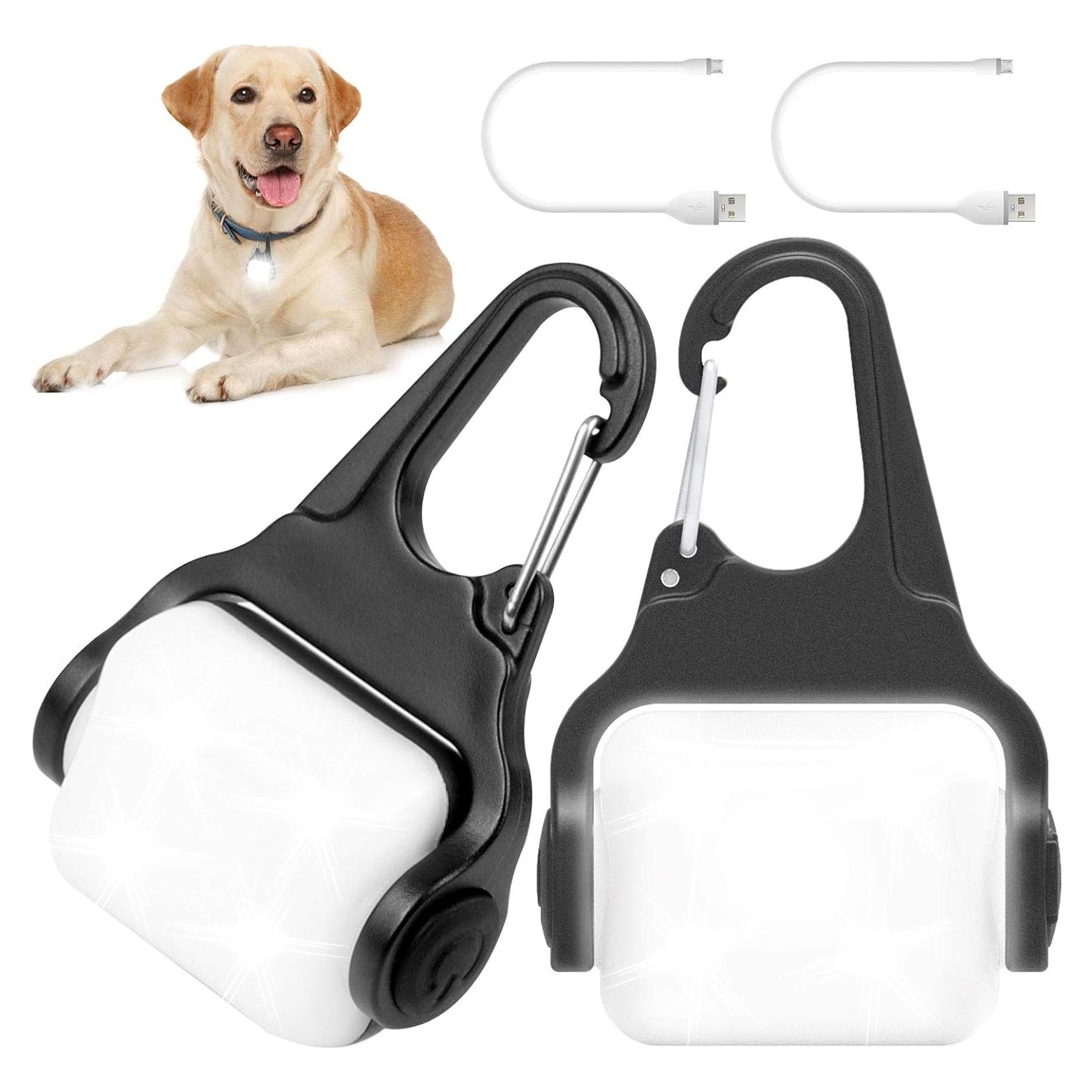 Luces LED para Perros Outopest, Collar Recargable IP65, 2 Pzs