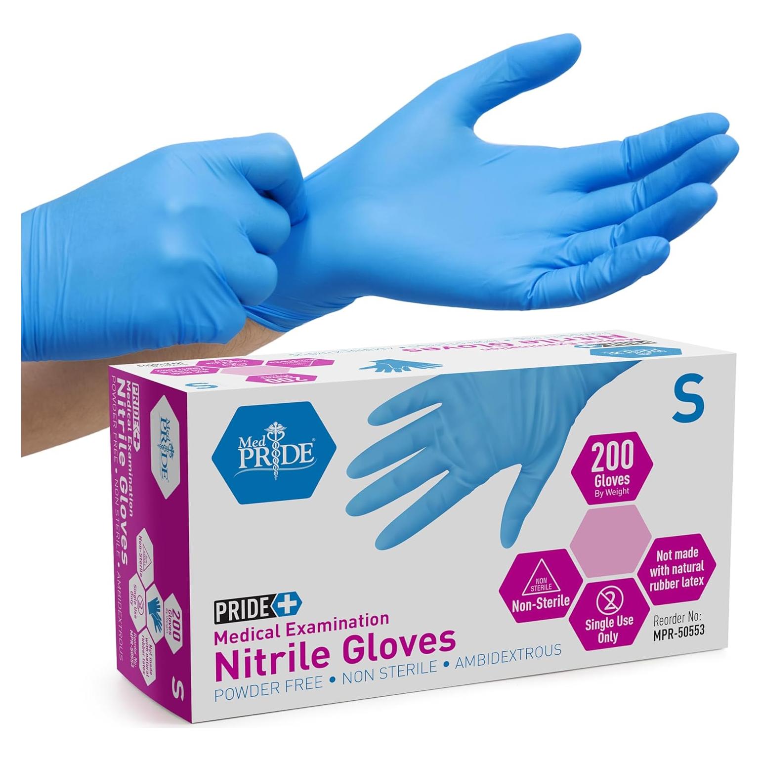 Guantes de Nitrilo Desechables Medpride 200 Unidades