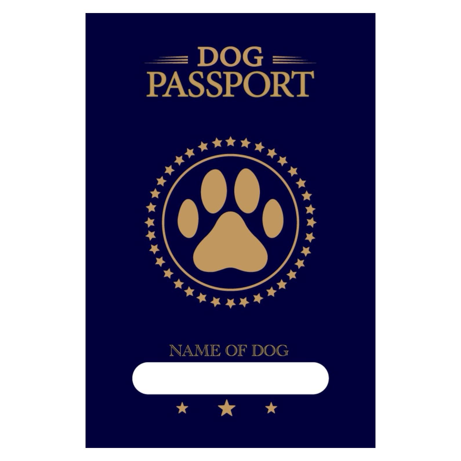 Dog Passport & Medical Record, for Pet Health and Travel Size 4"x 6": Health Medical Dark Blue Passport for Travel. Vaccine Track Journal Notebook, ... Record Book For Pet Lovers Dogs Puppies
