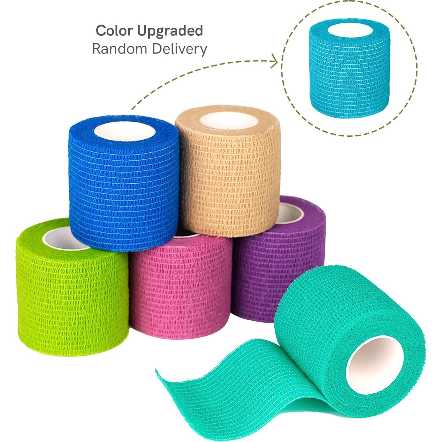 Vendaje Autoadhesivo FriCARE 2" x 5,08m Kit 6 Rollos Arcoíris