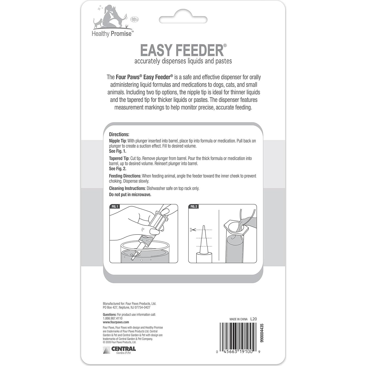 Jeringa de Alimentación para Mascotas Cuatro Patas 13cm