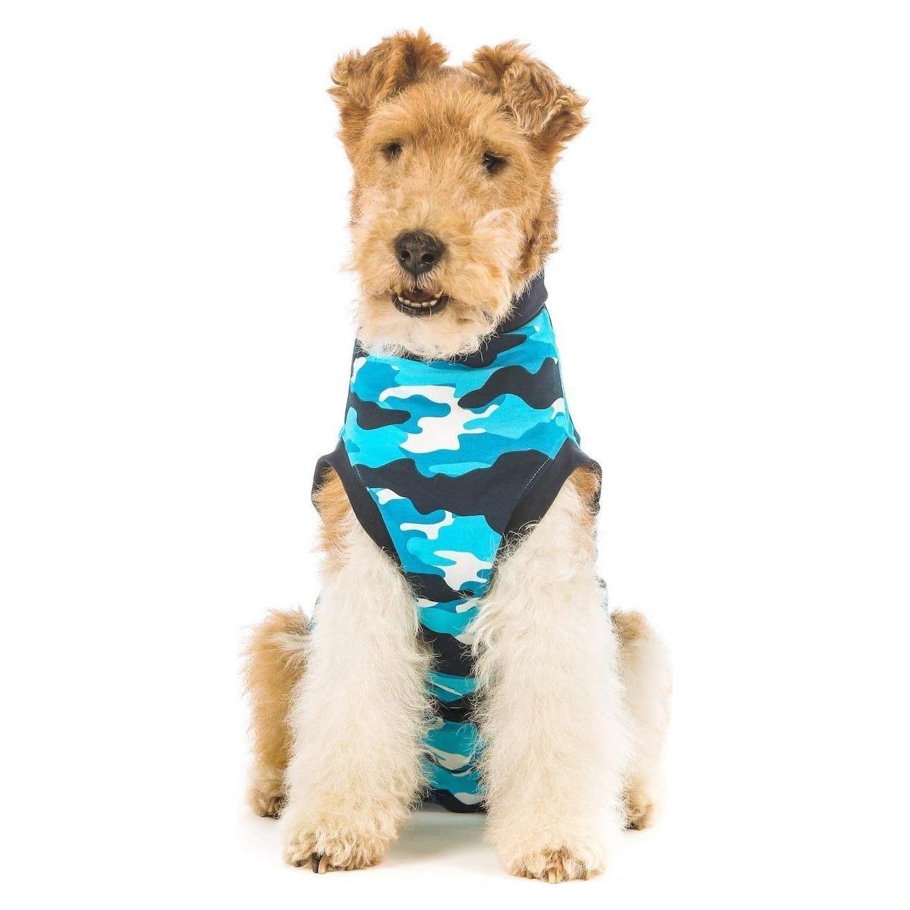 Traje de Recuperación para Perros Suitical Mediano Camuflaje