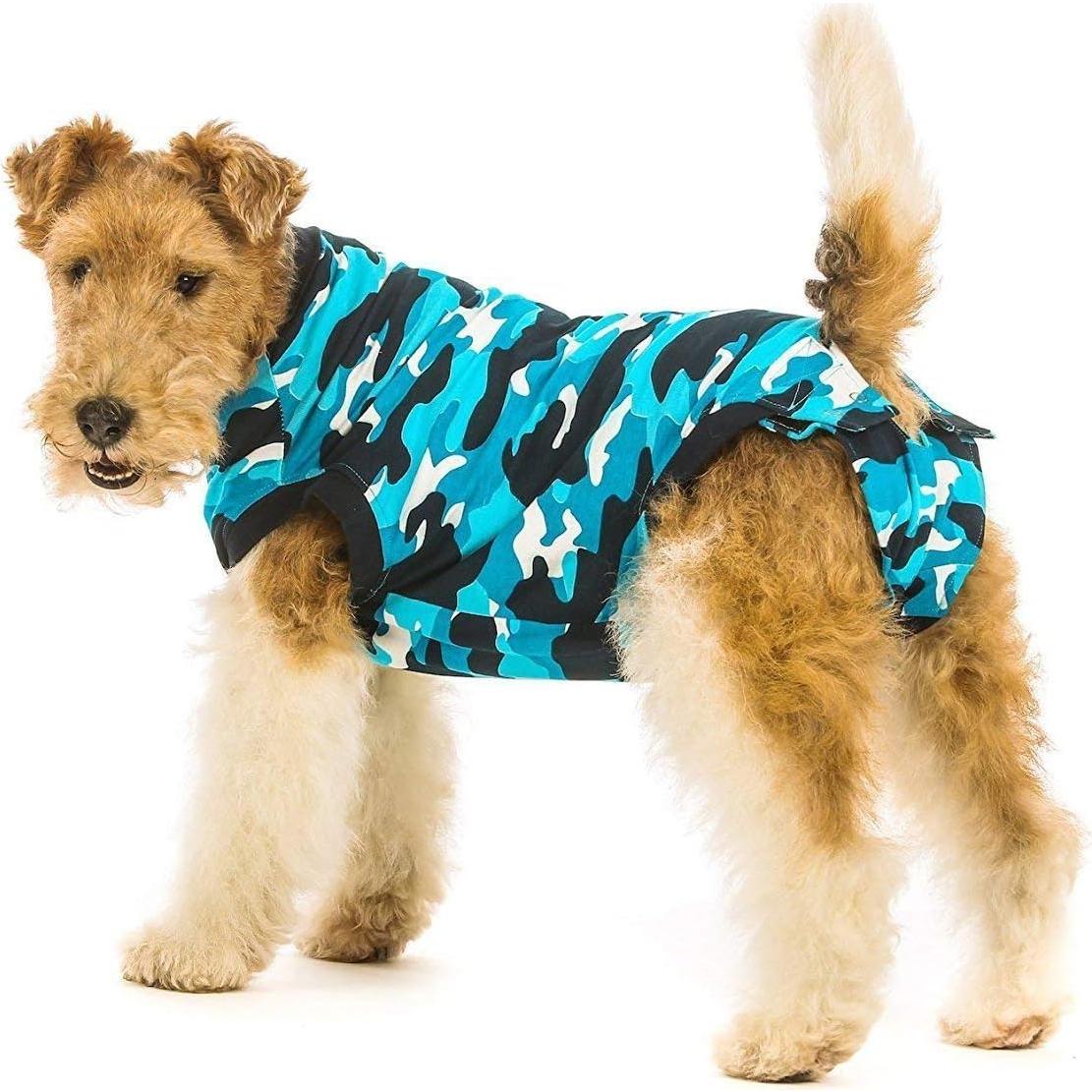 Traje de Recuperación para Perros Suitical Mediano Camuflaje