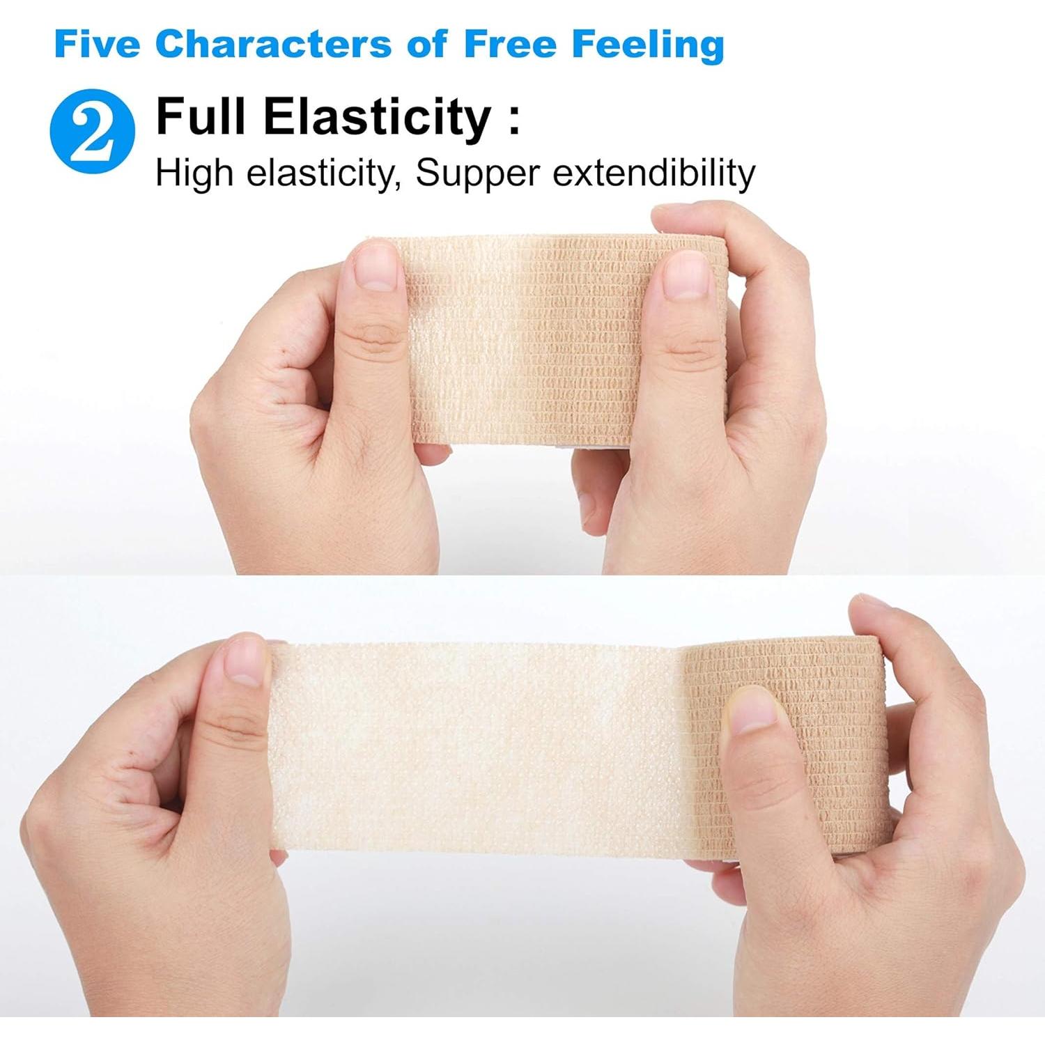 Venda Cohesiva Autoadhesiva YAXEON 5,08 cm x 4,57 m