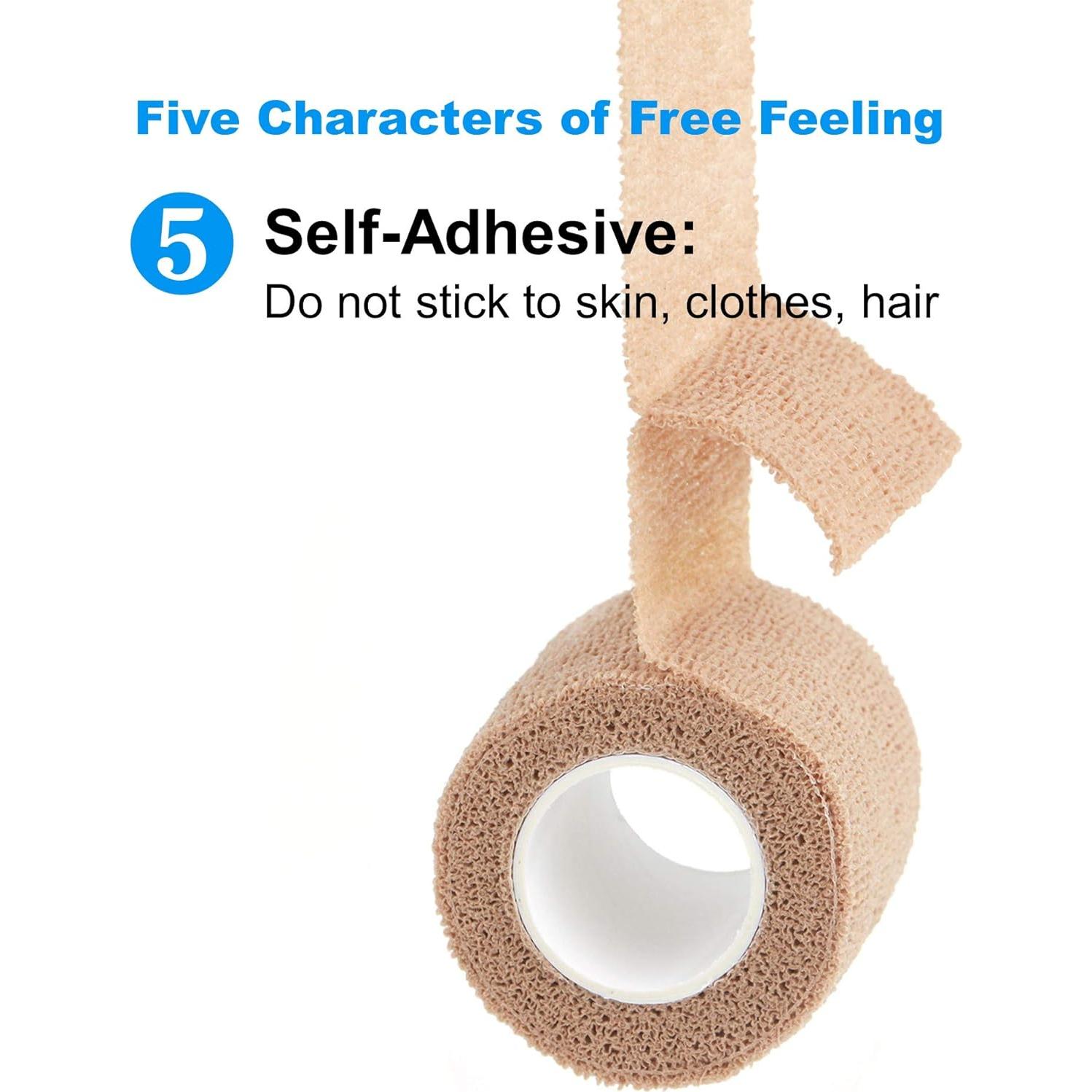 Venda Cohesiva Autoadhesiva YAXEON 5,08 cm x 4,57 m