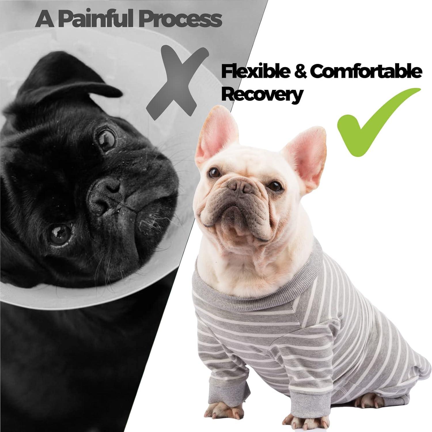 Traje Quirúrgico para Mascotas AOKAZI XXS Gris