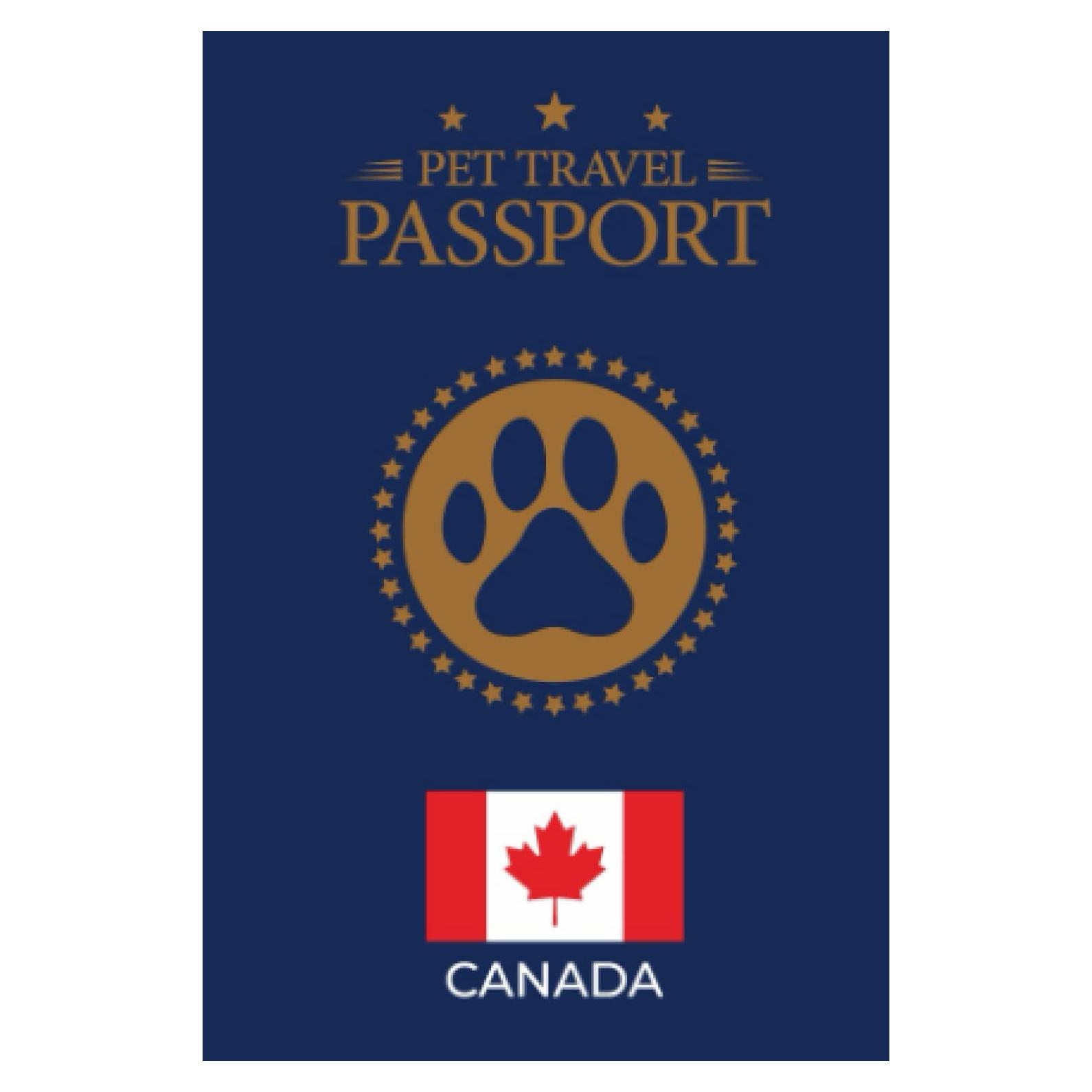 Pet Passport CANADA & Medical Record, for Pet Health and Travel Size 4"x 6": Normal CANADA passport size this Pet Health & Vaccine Track Journal ... Record Book For Pet Lovers Dogs Puppies