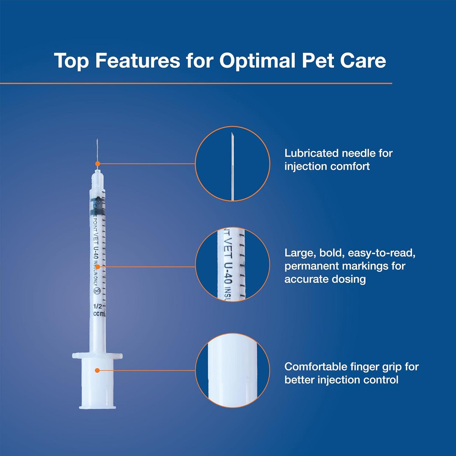 Jeringas de Insulina U-40 Allison Medical 29G 1/2cc Caja 100