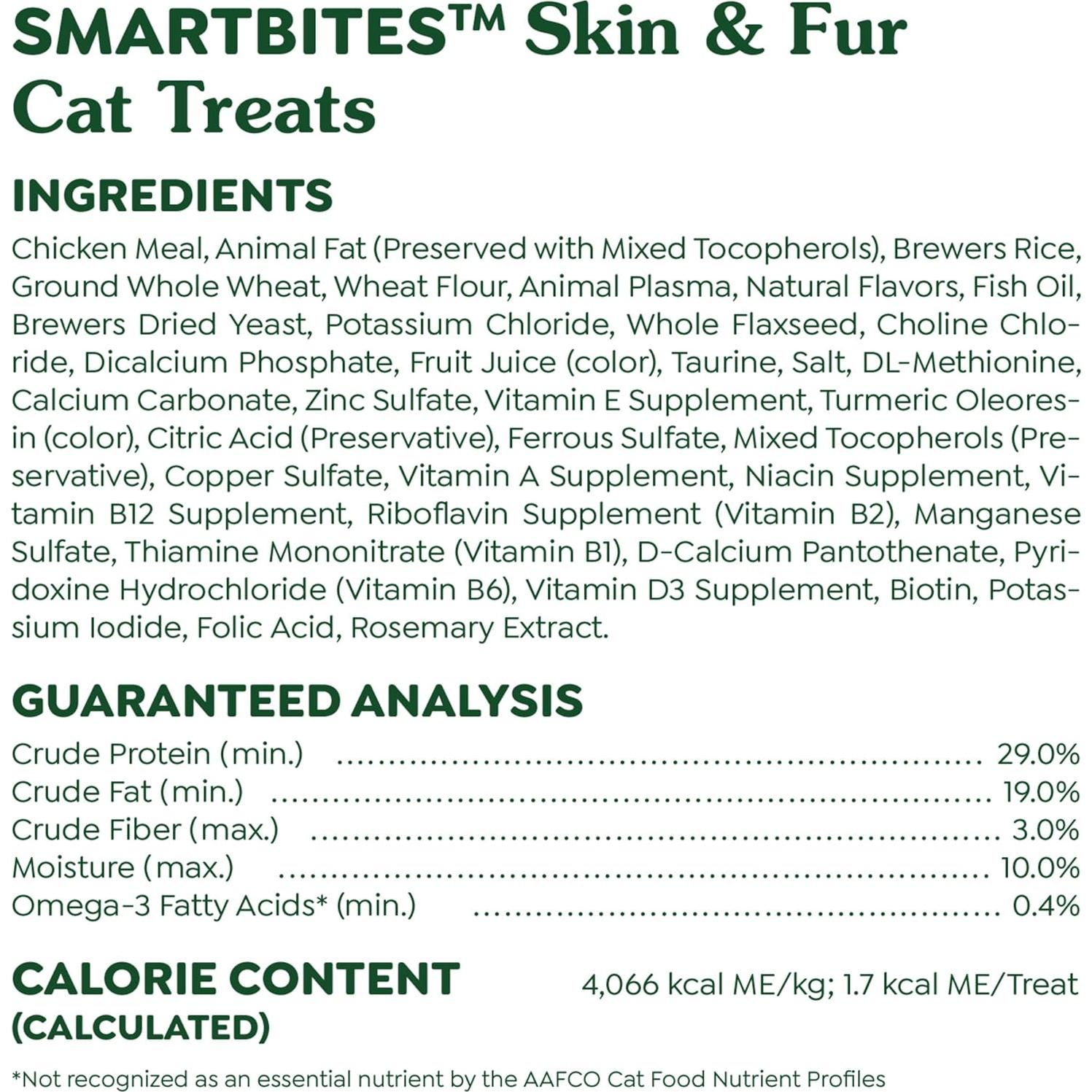 Galletas Greenies Smartbites Salud Piel y Pelaje Gatos 450g