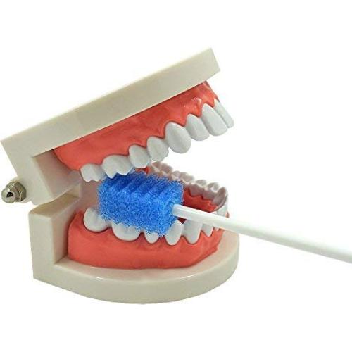 Hisopos Bucales Desechables MUNKCARE Azul 100 Unidades