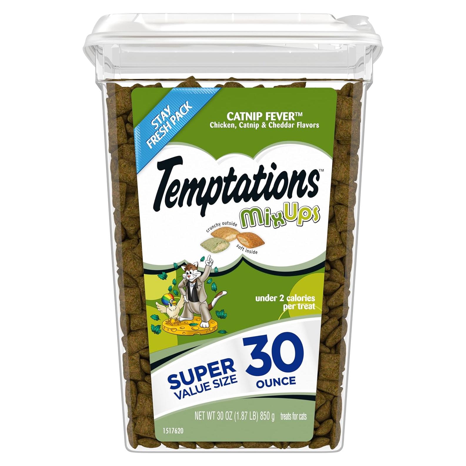 Temptations MixUps Golosinas para Gatos 850 g Sabor Hierba Gatera