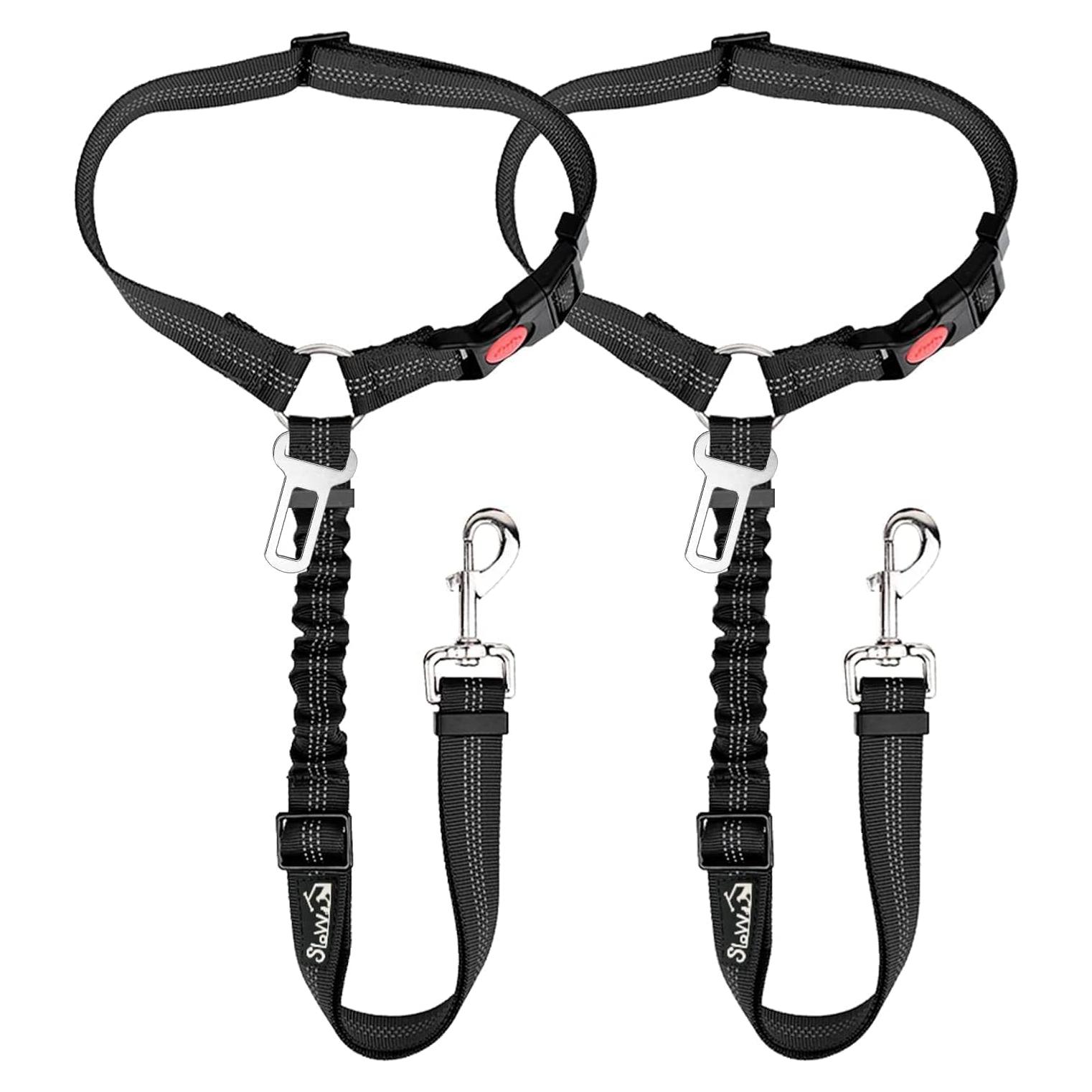 Cinturón de Seguridad para Perros SlowTon Ajustable 2 Pzas