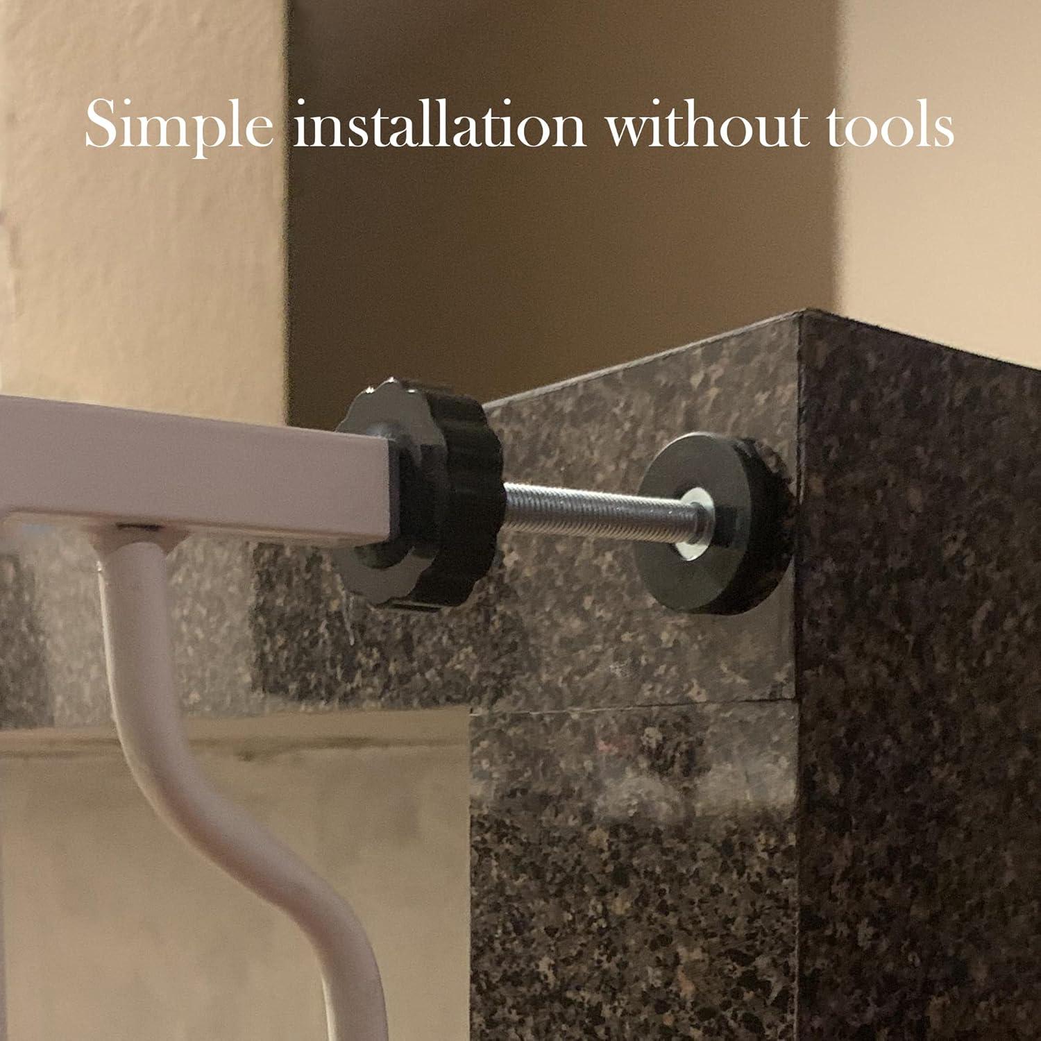 Paquete de 4 varillas de husillo M8 para puerta de bebés