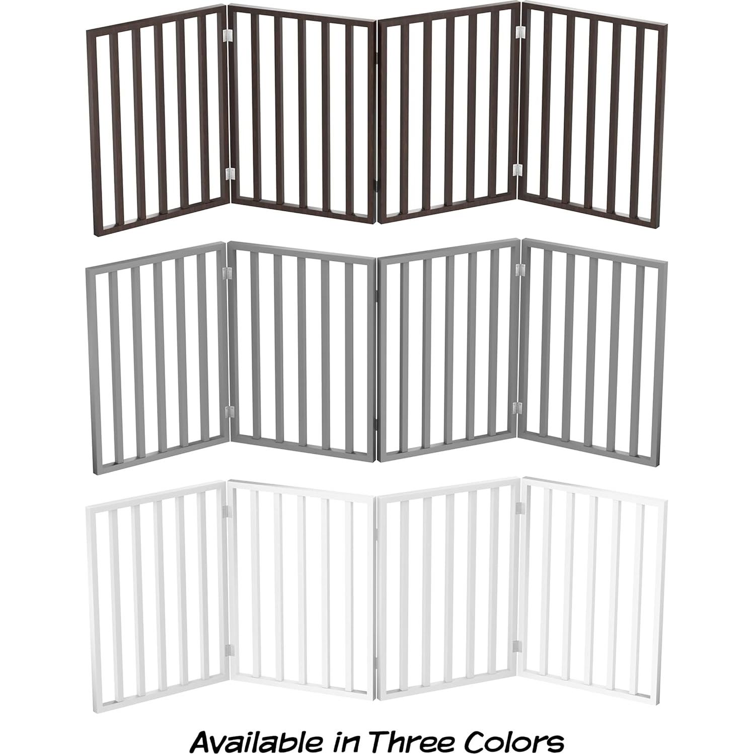 Puerta Plegable para Mascotas PETMAKER 182x60 cm Blanca