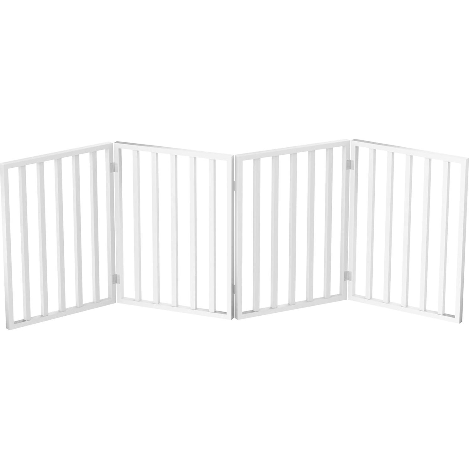 Puerta Plegable para Mascotas PETMAKER 182x60 cm Blanca