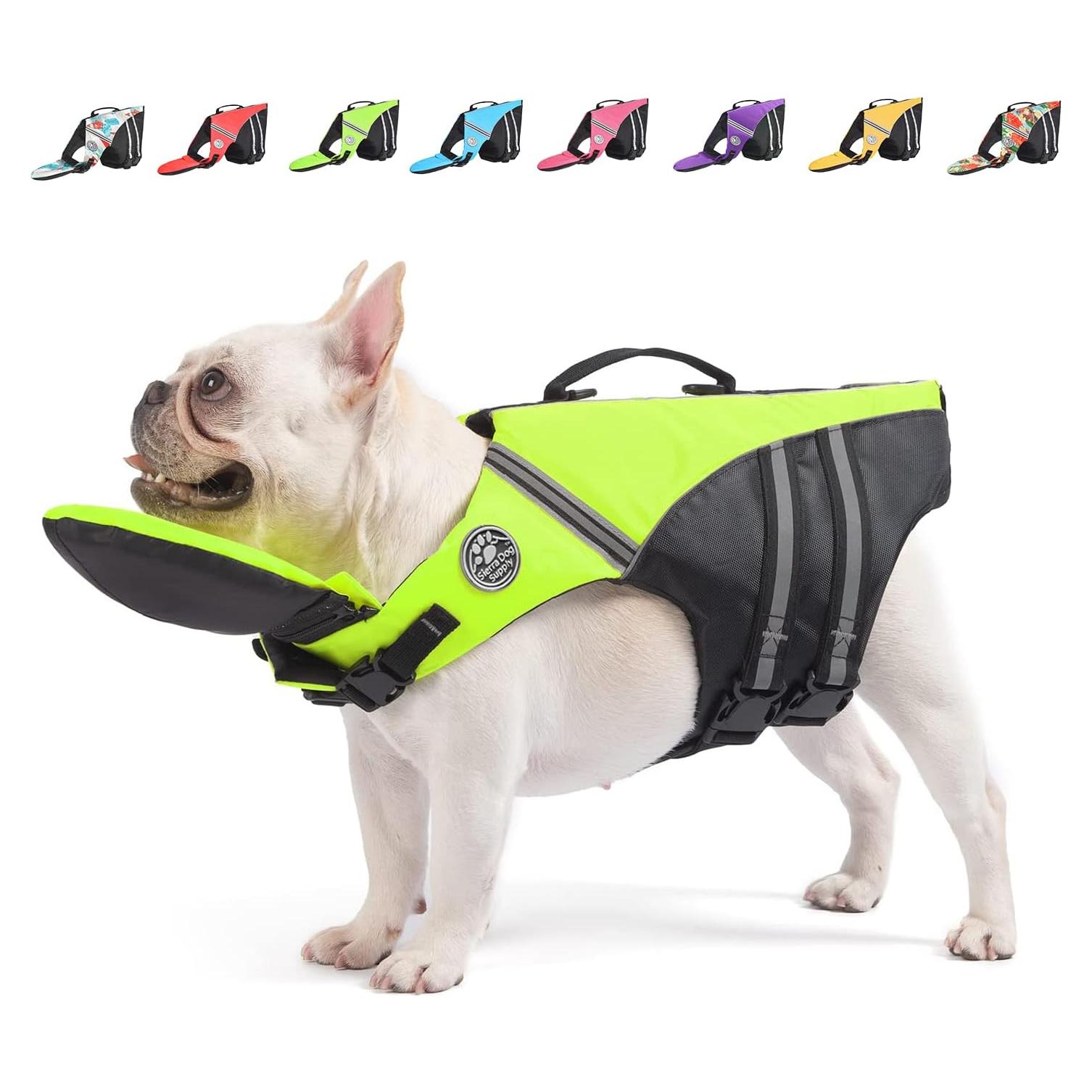 Chaleco Salvavidas para Perros Mklhgty Verde Fluorescente L