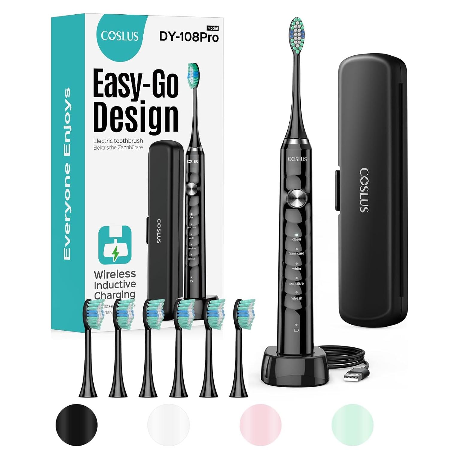 Cepillo de Dientes Eléctrico COSLUS C40 - 47000 VPM, 5 Modos