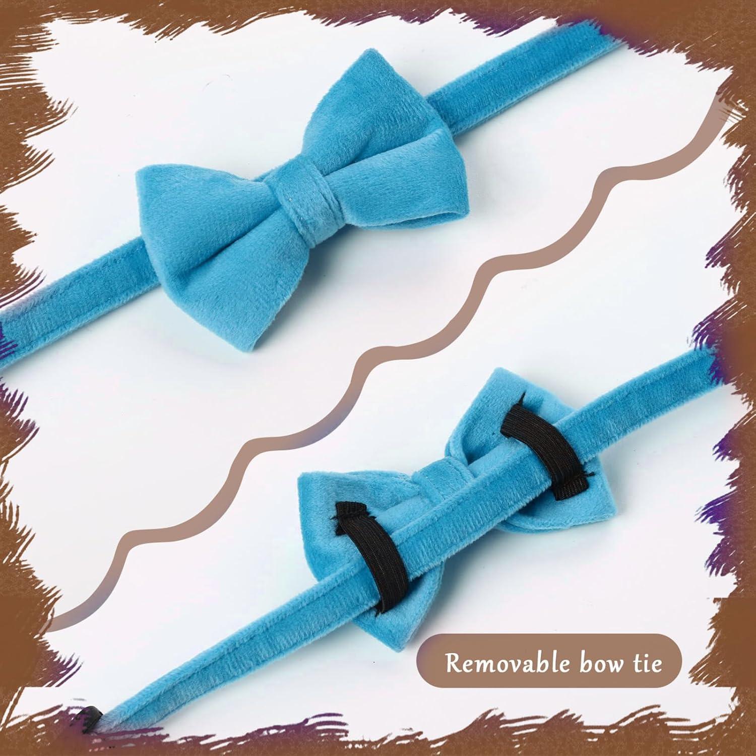 Collar Ajustable para Gato Sliverdew 2 Pcs Terciopelo