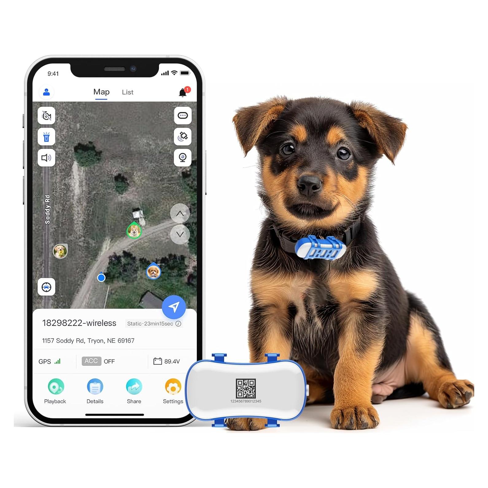 Rastreador GPS para Perros Wanwaytech Impermeable 3,22 km