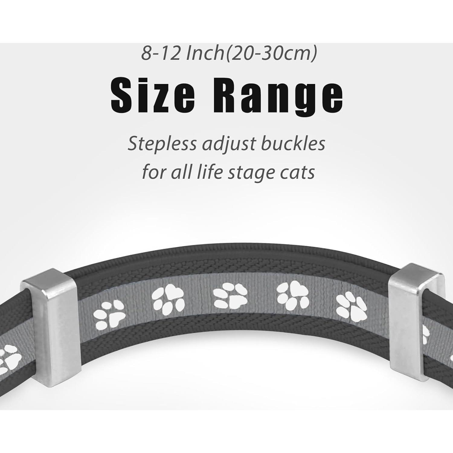 Collar para Gato Sucegi con Soporte AirTag Negro Ajustable