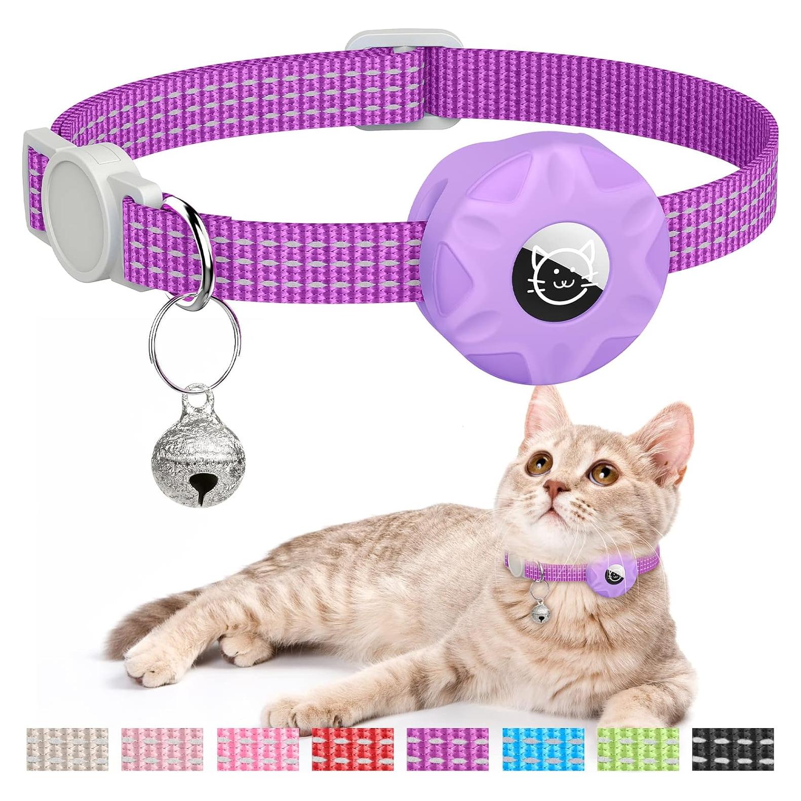 Collar para Gato Hoeraonr Reflectante con Soporte AirTag