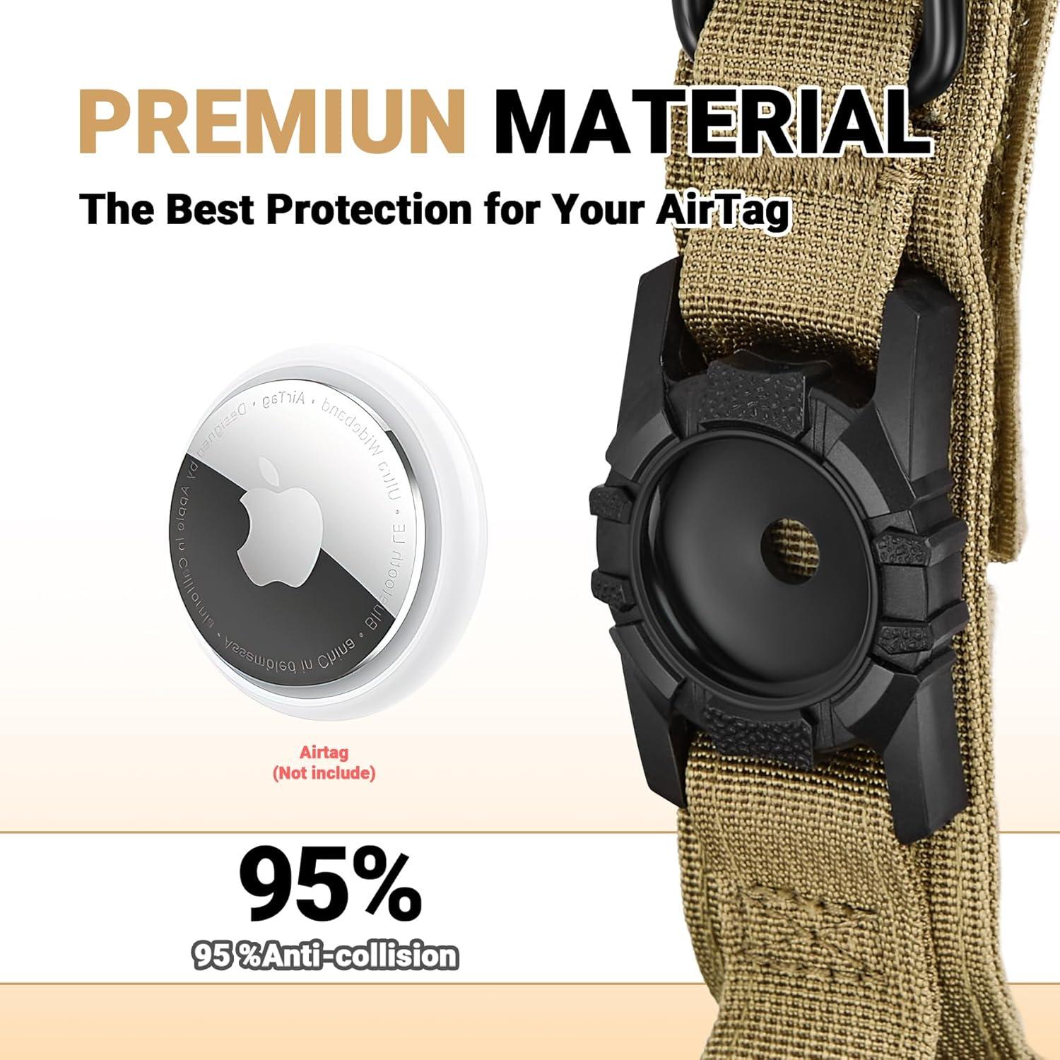 Collar y Correa Táctica para Perros AGPETS XL Marrón GPS