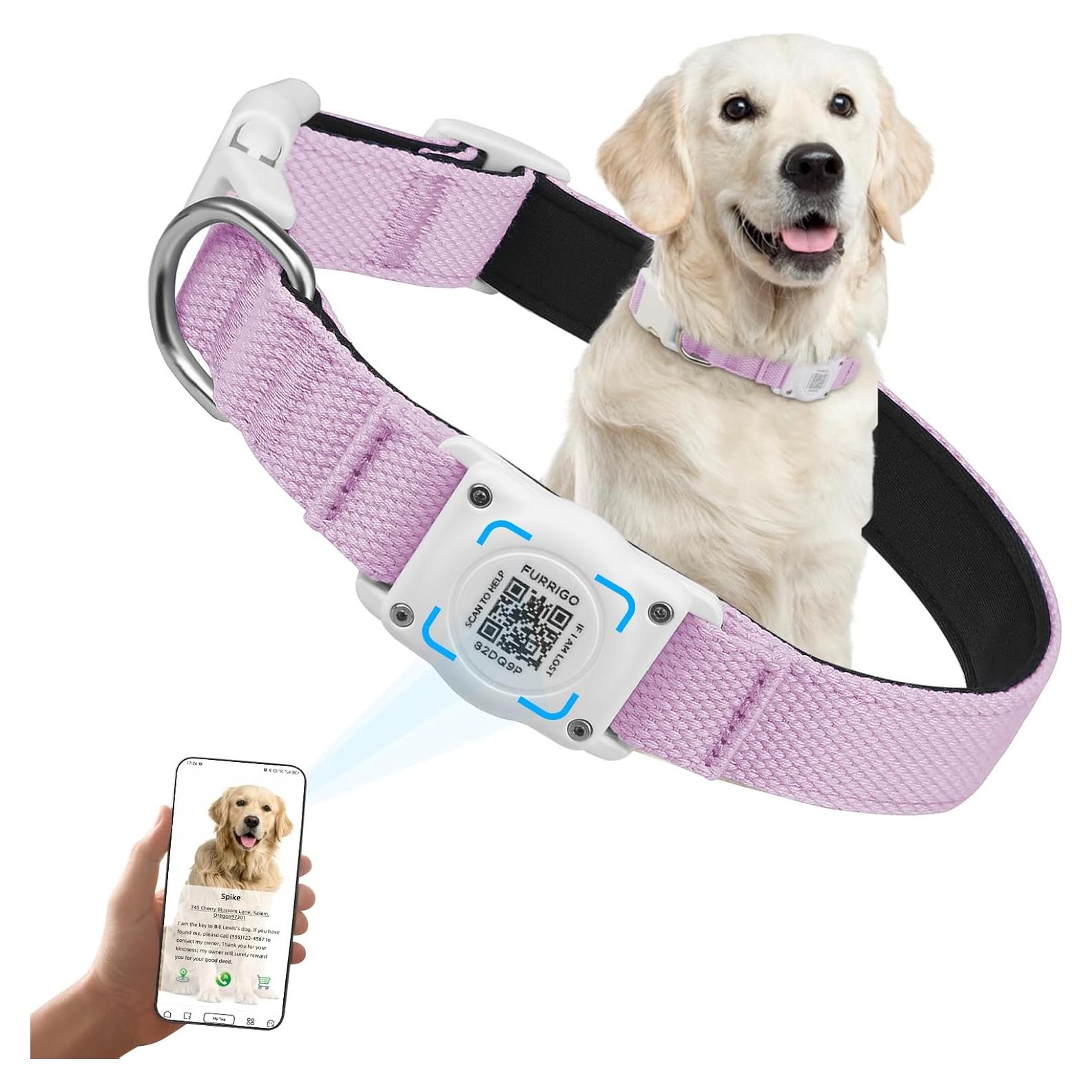 Collar para Perros Furrigo con AirTag y Código QR XL