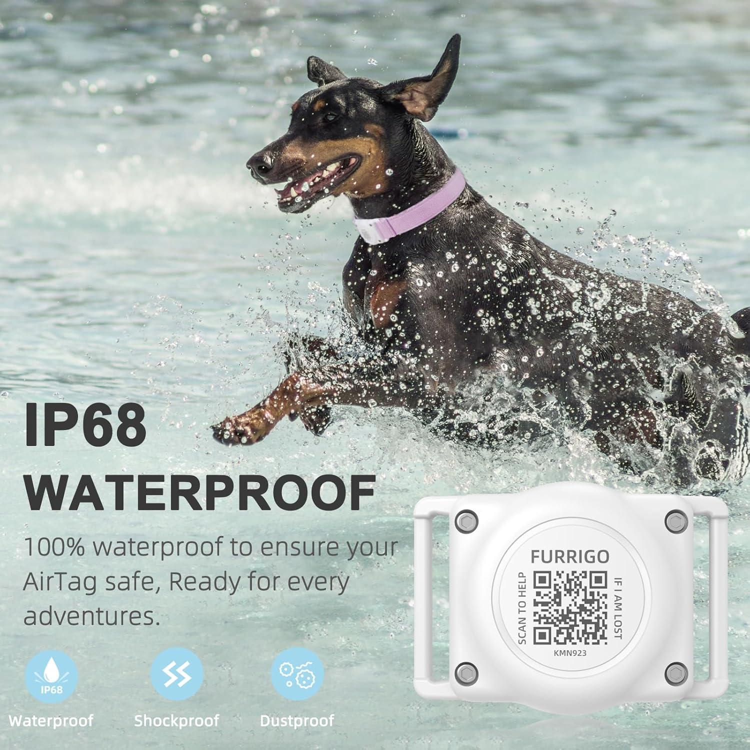 Collar para Perros Furrigo con AirTag y Código QR XL