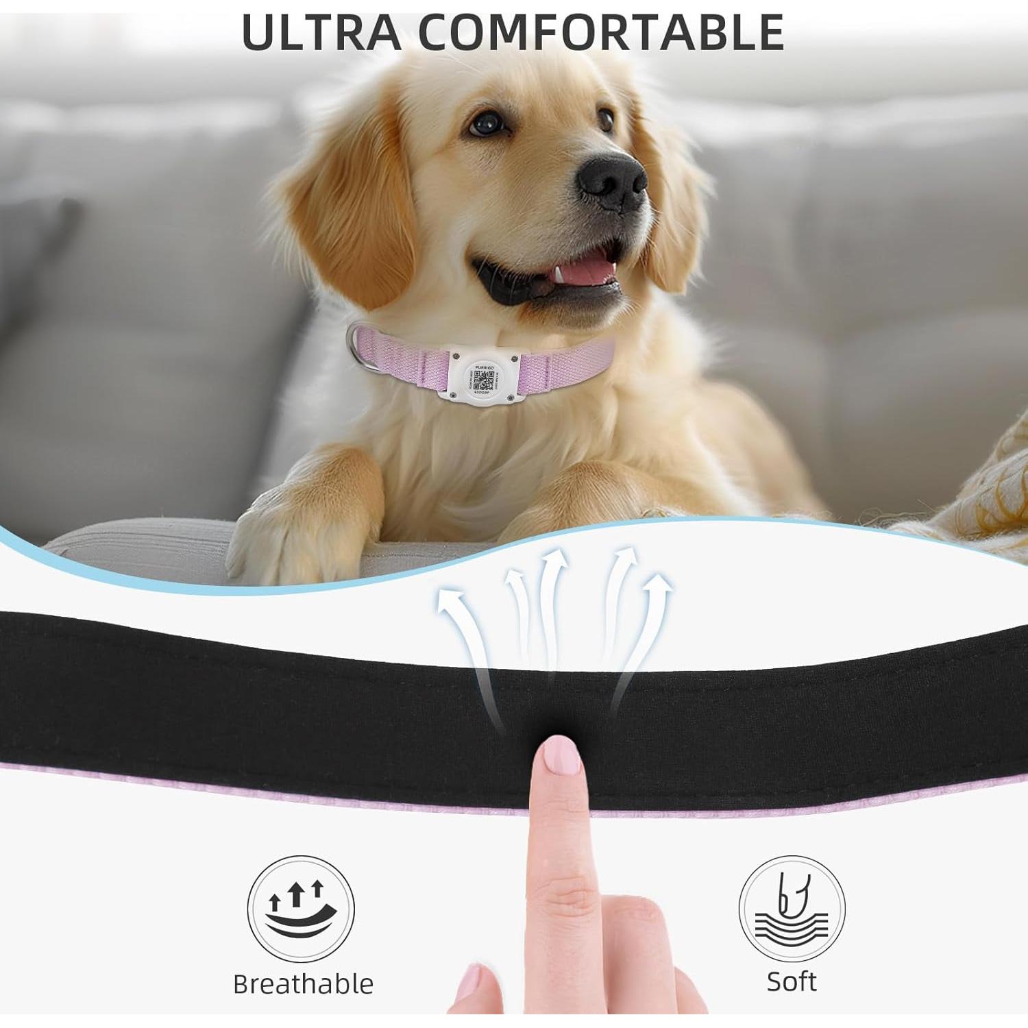 Collar para Perros Furrigo con AirTag y Código QR XL