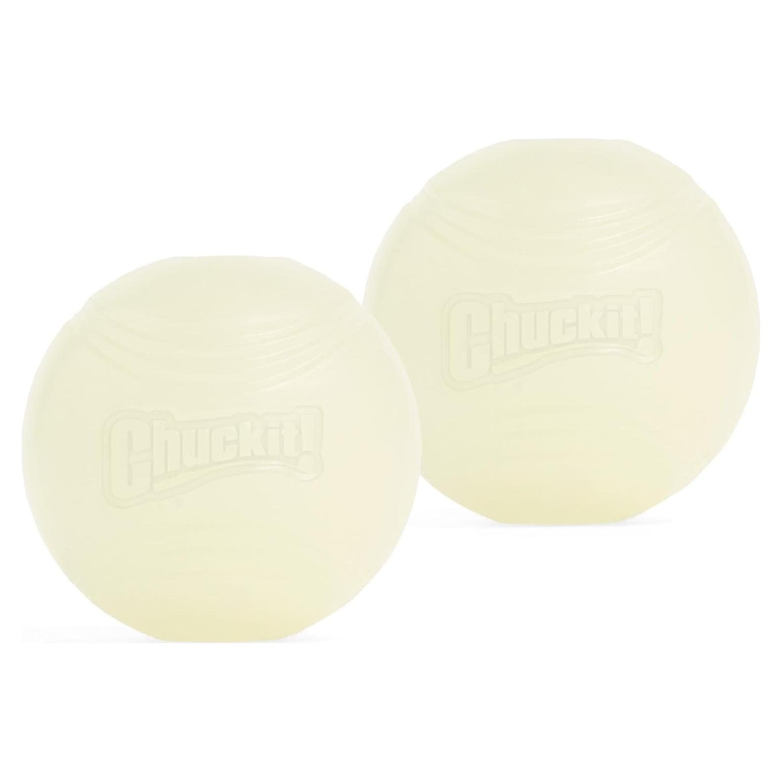 Pelotas Brillantes para Perros Chuckit! Max Glow 6,35 cm Paquete 2