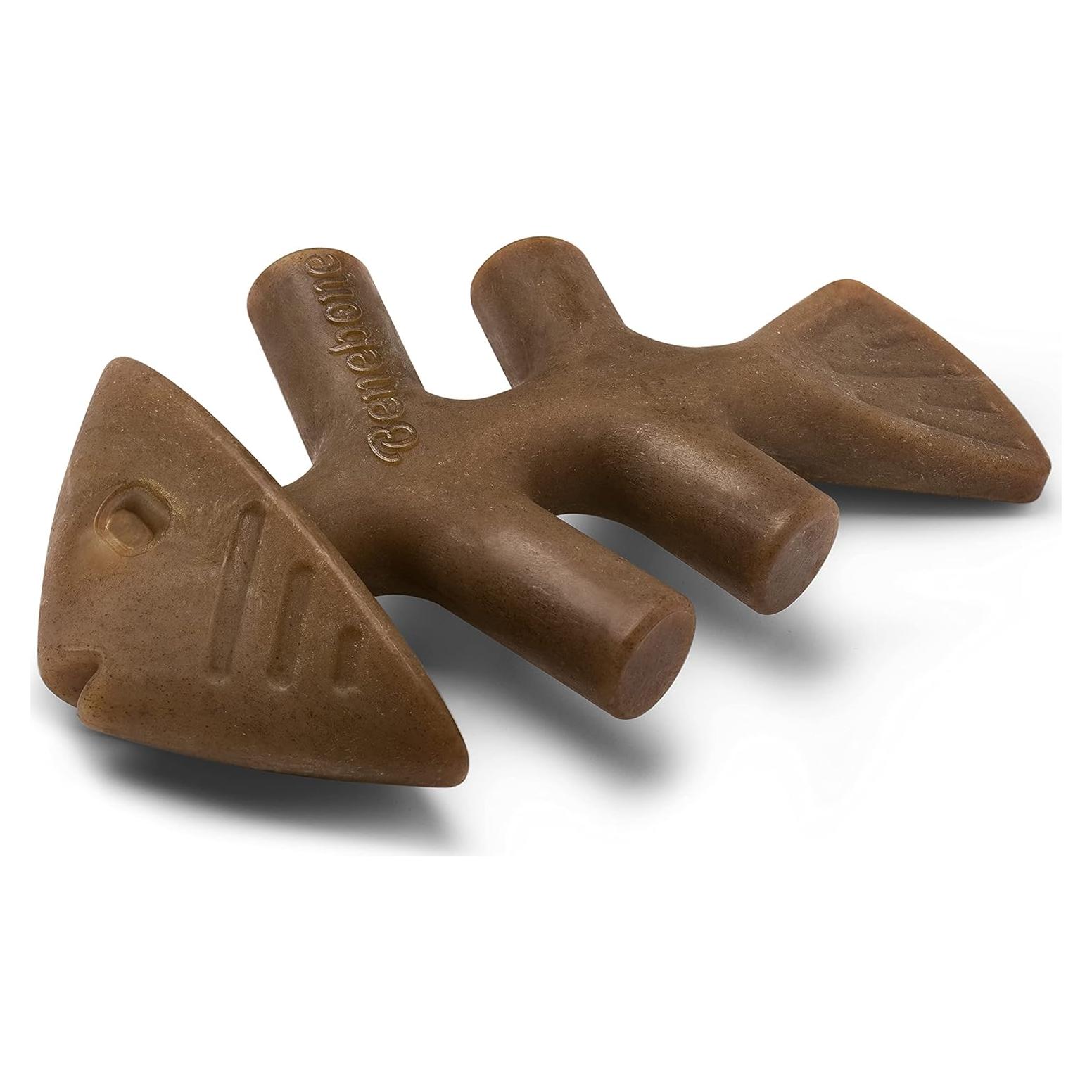 Benebone Fishbone Juguete Duradero para Perros Mediano