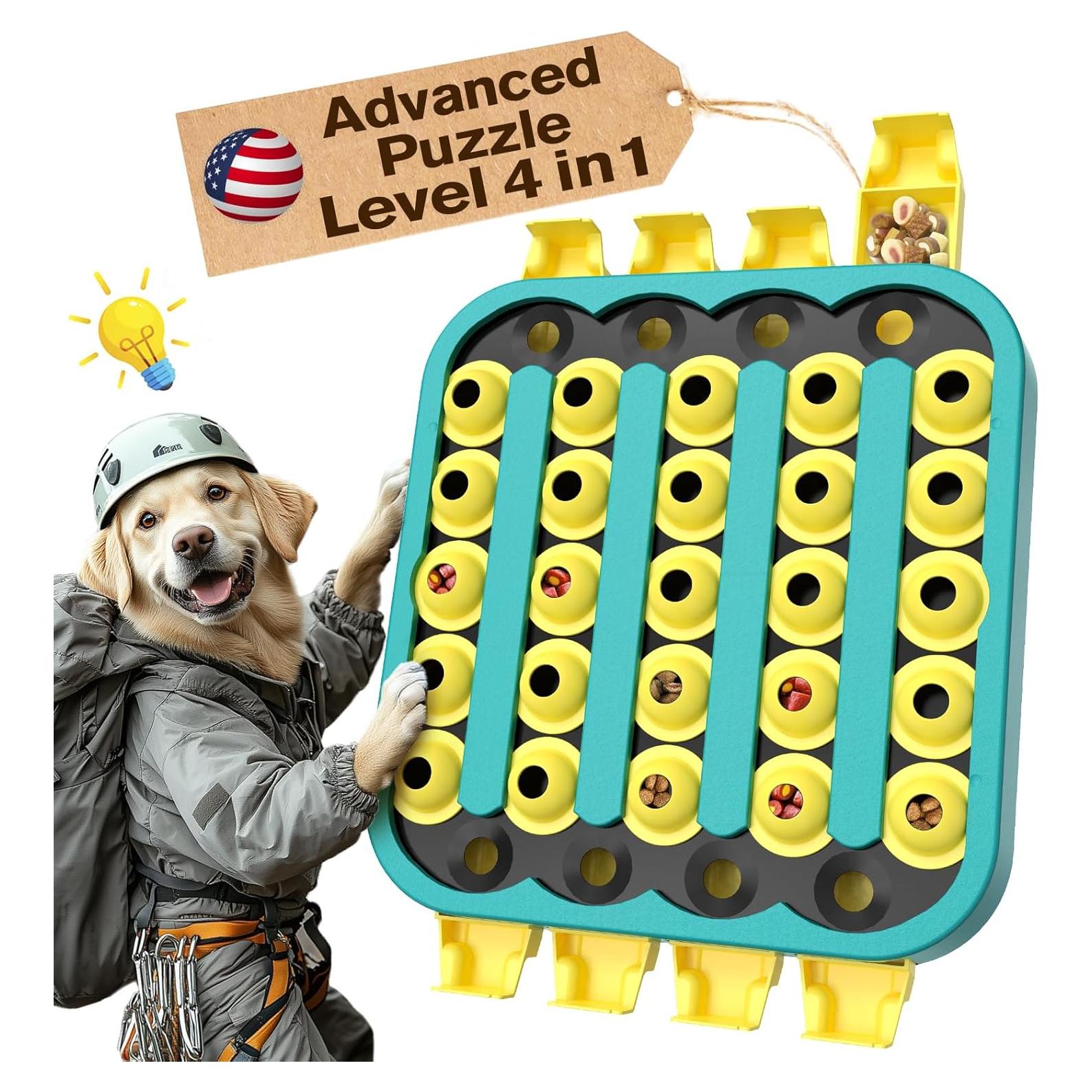 Juguete rompecabezas para perros KADTC nivel 4 verde