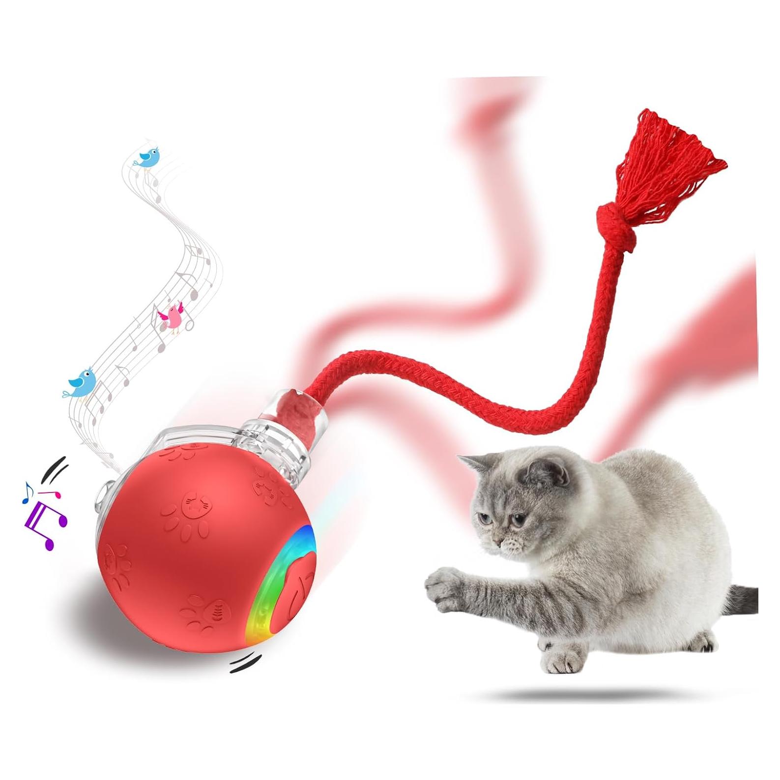 Juguete Interactivo para Gatos Morhandisn Cola Rápida 2.0 Rojo