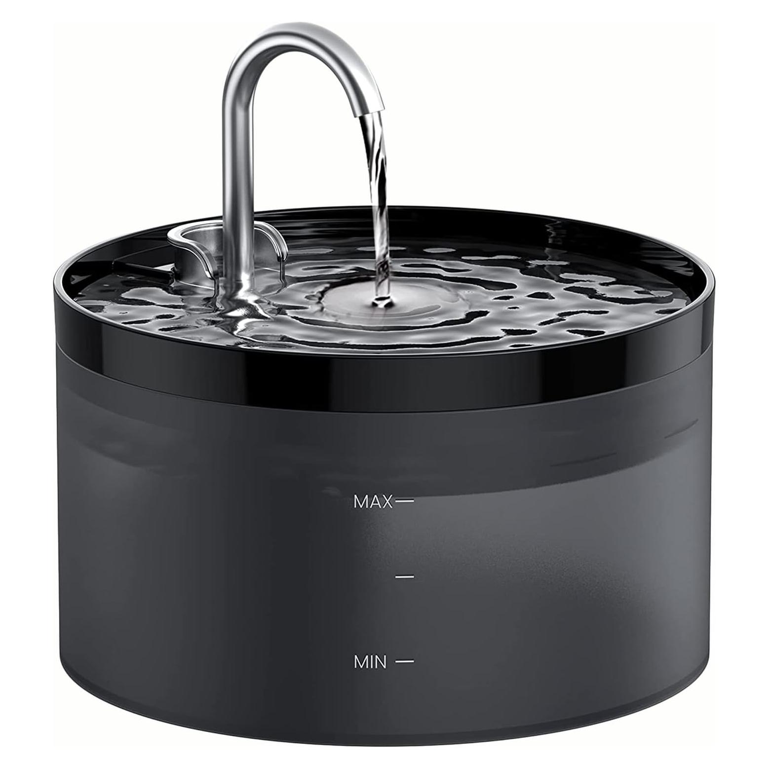 Fuente de Agua Automática para Gatos GIOTOHUN 2L Negra