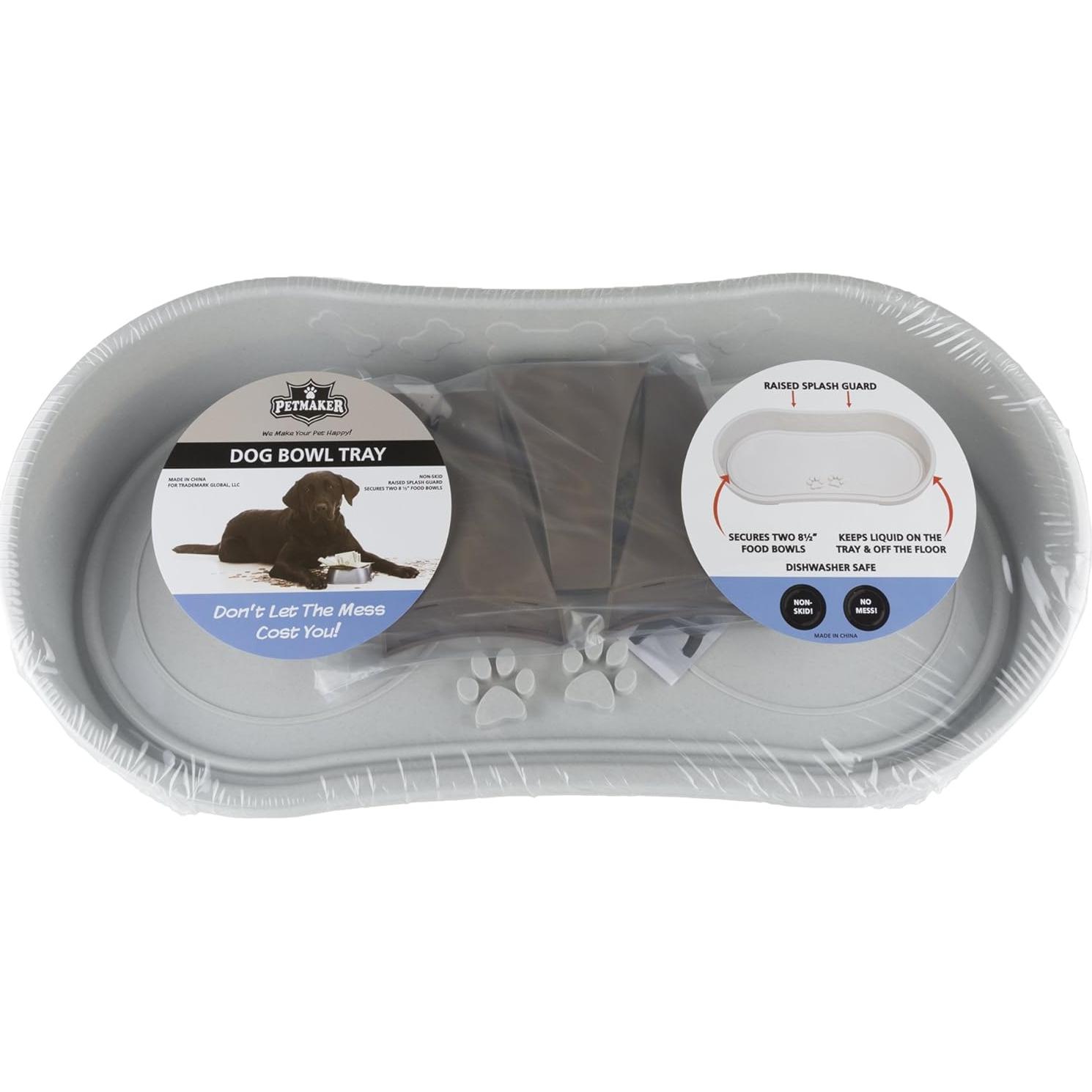 Bandeja Elevada para Perros PETMAKER con Platos 1,42 L