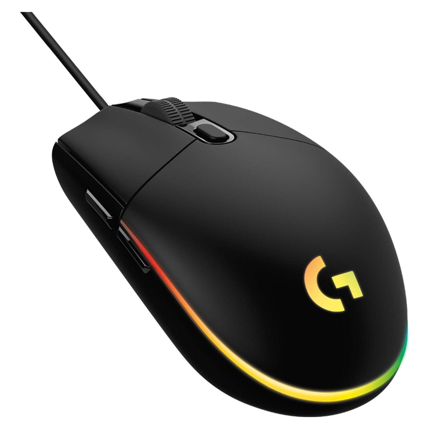 Ratón Gaming Logitech G203 HERO, 8000 DPI, RGB, 6 Botones