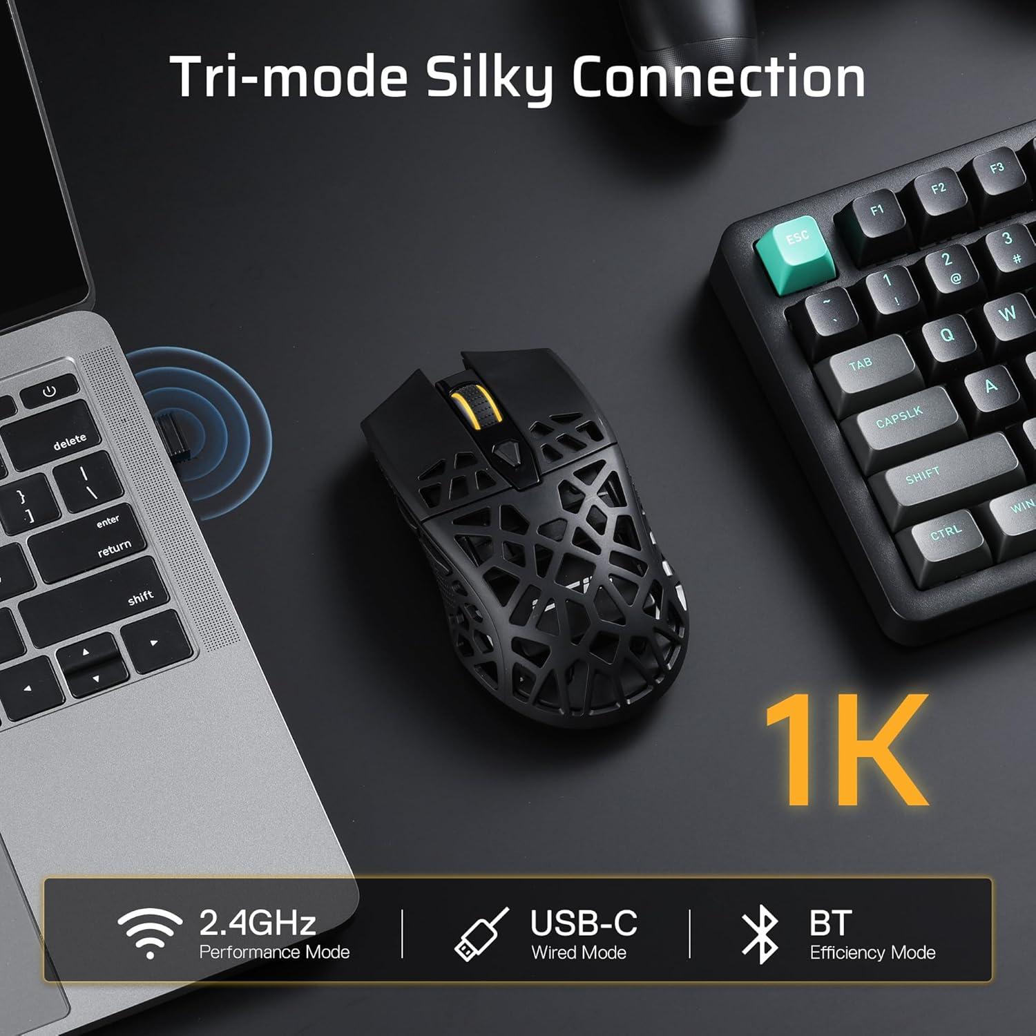 Ratón Gaming Inalámbrico LTC GM023 79g Ergonométrico 4800 DPI