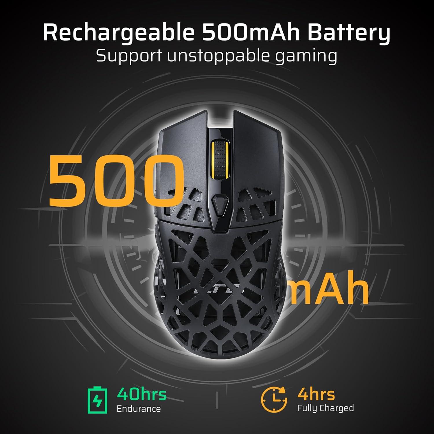 Ratón Gaming Inalámbrico LTC GM023 79g Ergonométrico 4800 DPI