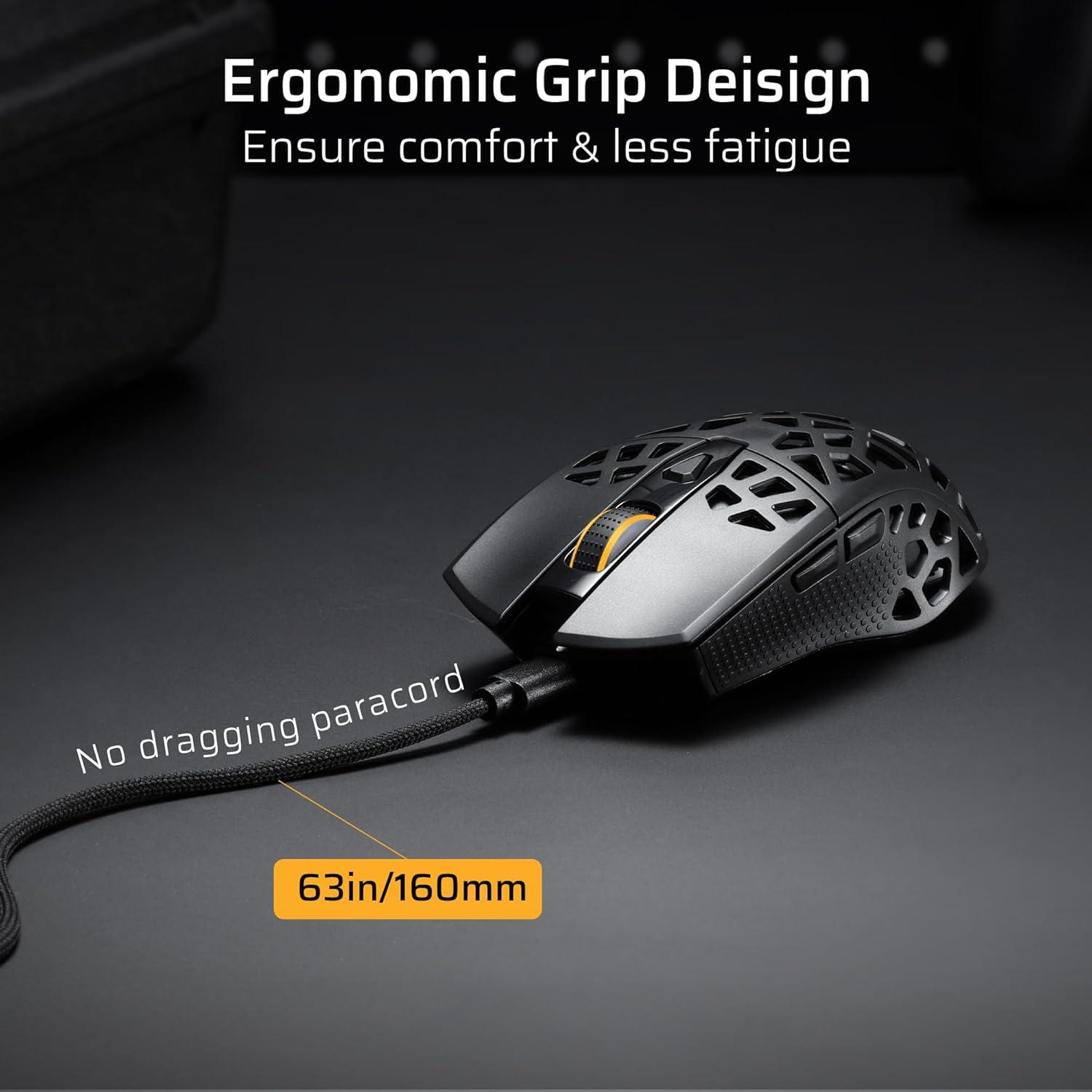 Ratón Gaming Inalámbrico LTC GM023 79g Ergonométrico 4800 DPI