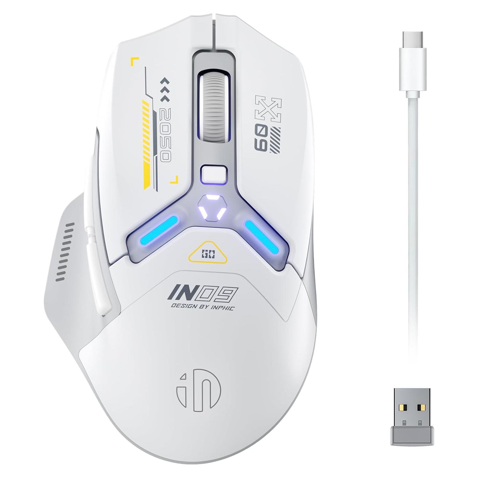 Ratón Gaming Inalámbrico INPHIC IN9 RGB 10000 DPI