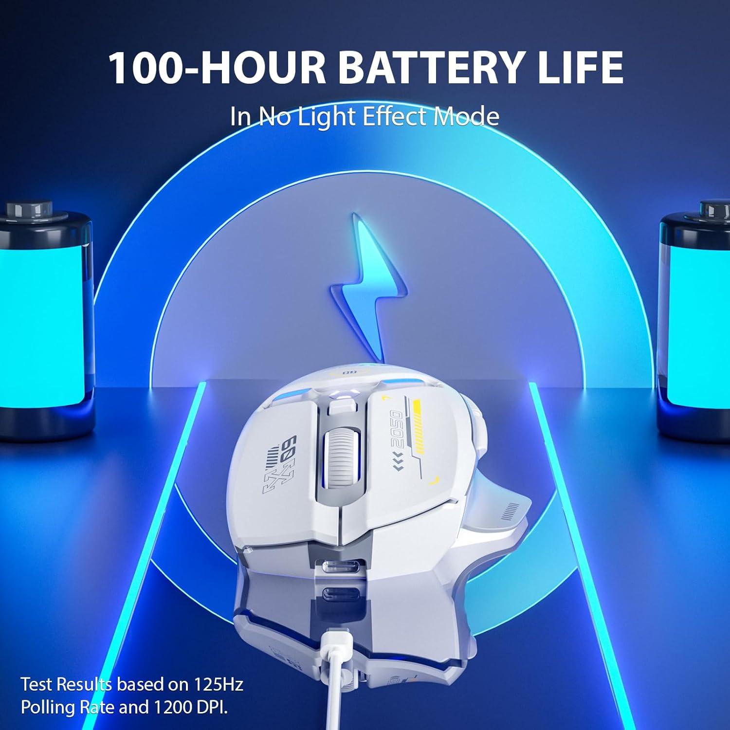 Ratón Gaming Inalámbrico INPHIC IN9 RGB 10000 DPI