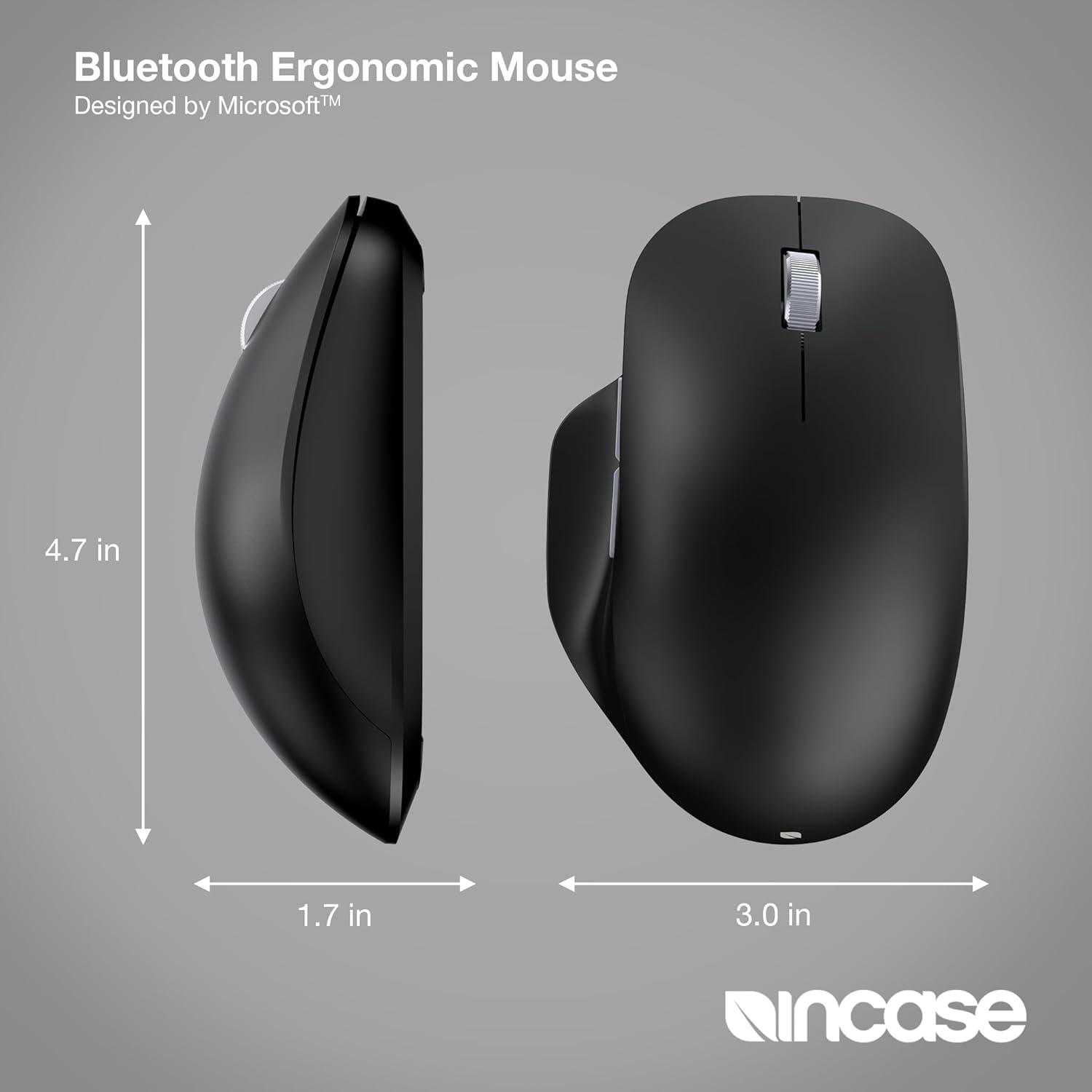 Mouse Ergonómico Bluetooth Incase Microsoft Negro 15 Meses Batería