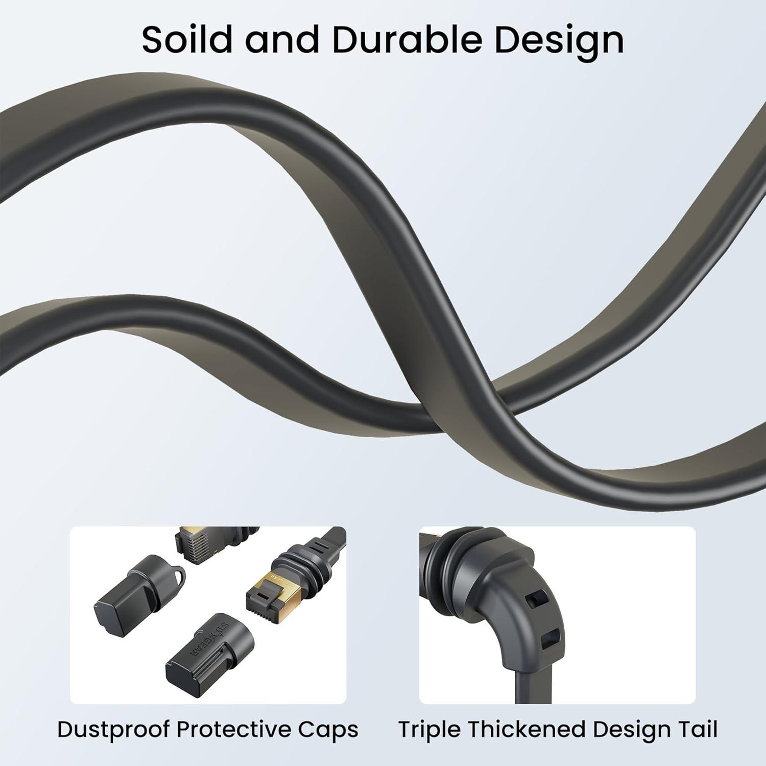 Cable Ethernet Plano EAZUSE 10M para Starlink Gen 3 Mini