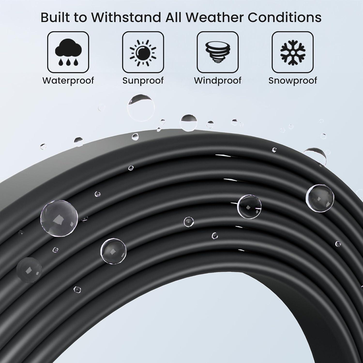 Cable Ethernet Plano EAZUSE 10M para Starlink Gen 3 Mini